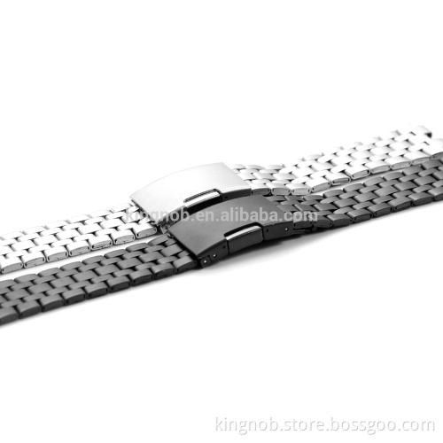 316L Stainless Steel Bracelet S/S Metal Watch Strap Link For Pebble 22mm Watch Band